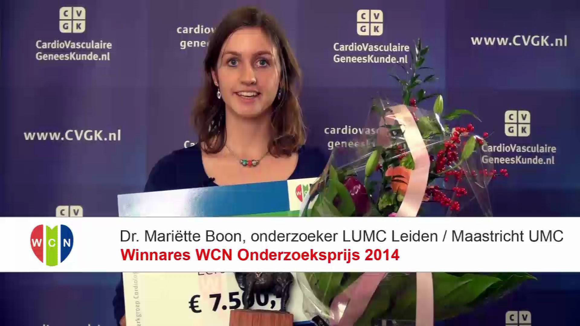 Winnaar WCN Onderzoeksprijs 2014: Mariëtte Boon